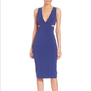Alice and Olivia Riki Dress In Indigo